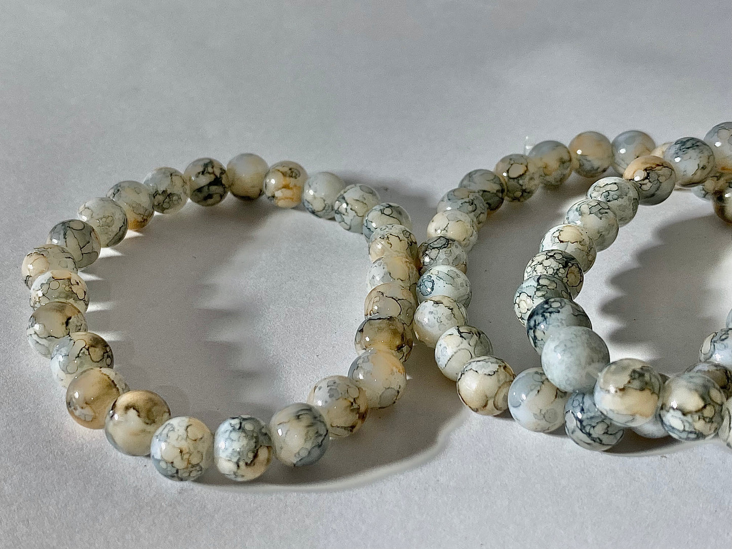 Moon stone bracelet ( Snow and blue colour)