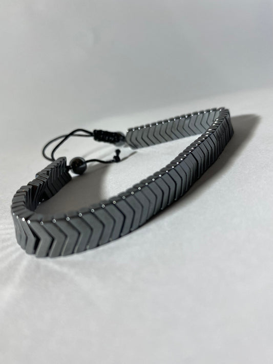Sapphire hand made bracelet - Black