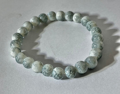 Moon Stone Bracelet ( Sky and White)