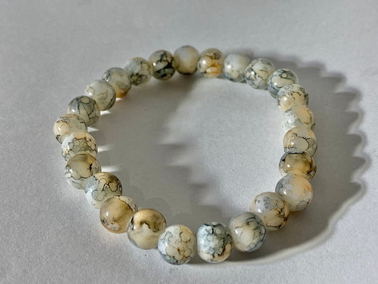 Moon stone bracelet ( Snow and blue colour)