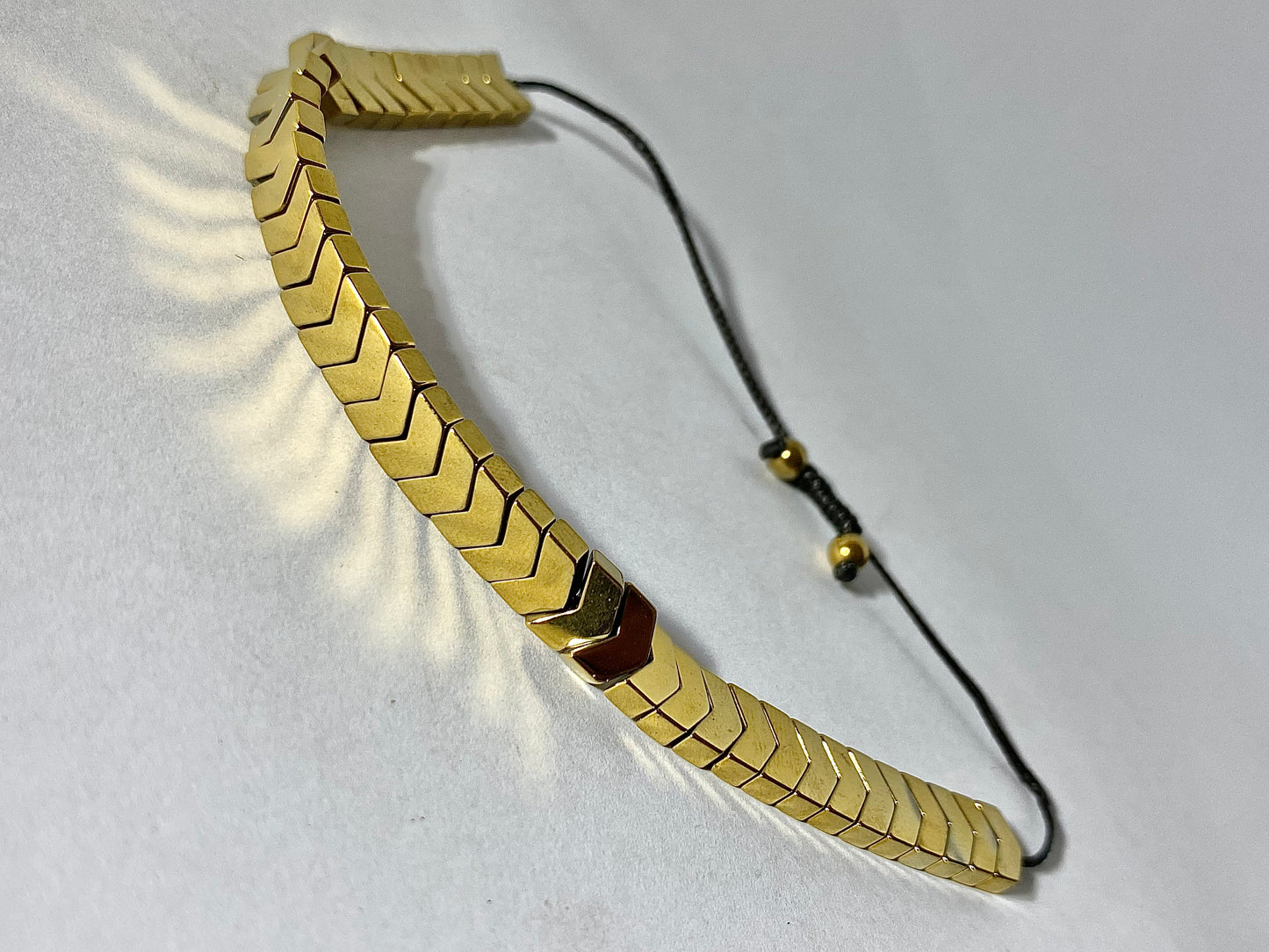 Sapphire Handmade Golden Bracelet